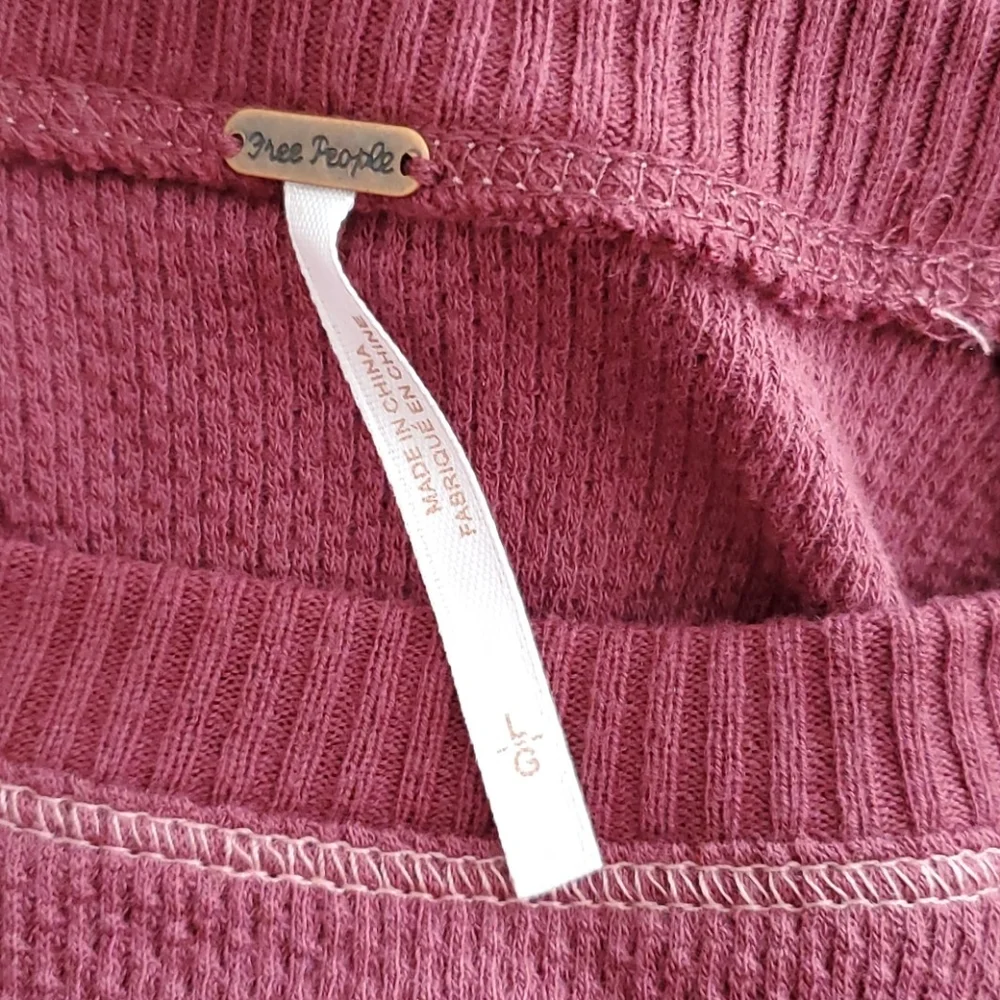 Free People in the mix cuff top